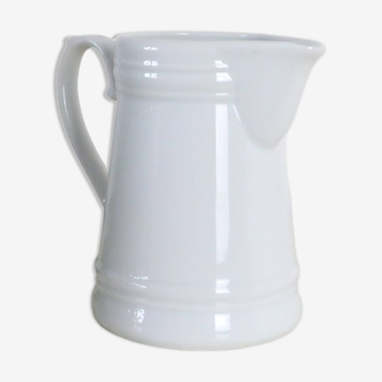 Water pitcher, white porcelain, 1960s vintage German