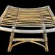 Rattan stool from the 70s France