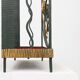 Porte-parapluie en fer forgé Art Déco avec décoration florale, France, années 1930