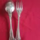 set of antique Cristofle cutlery model Chinon violin