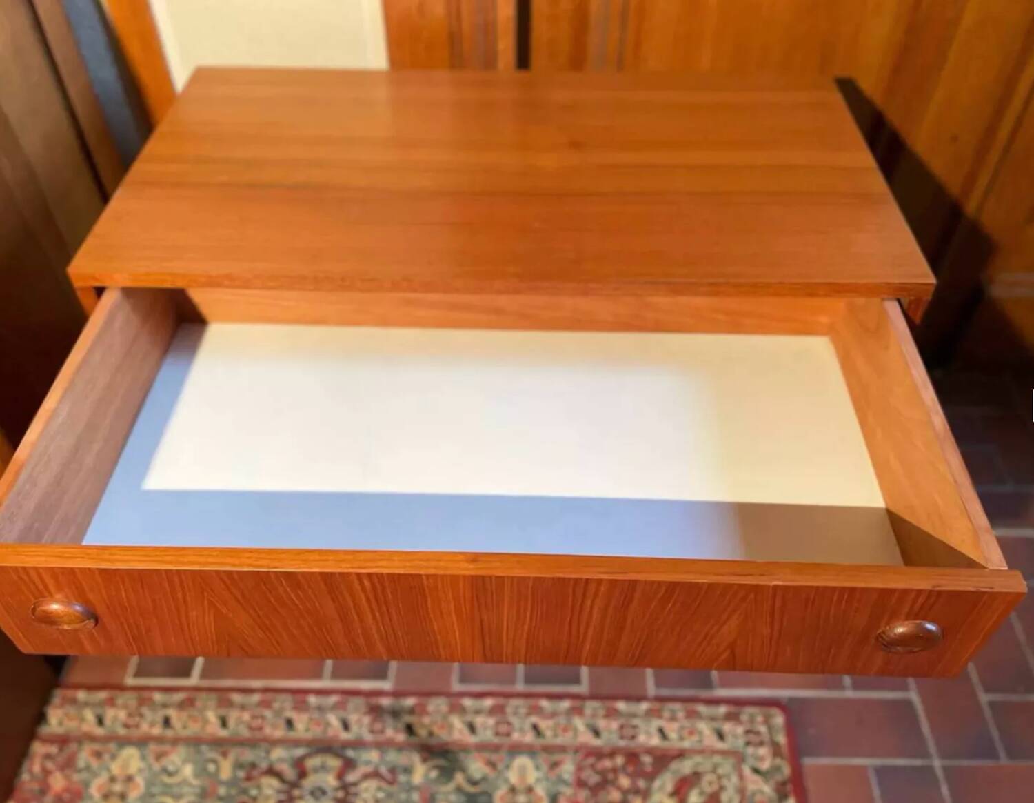 Commode bibliothèque scandinave en teck