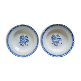 Set of two hollow plates Sarreguemines Canebiere vintage
