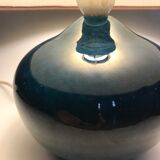 Max Idlas blue ceramic lamp, circa 1970