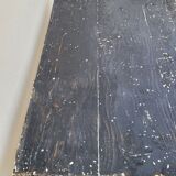 Old patinated bistro table with one drawer - 1m20