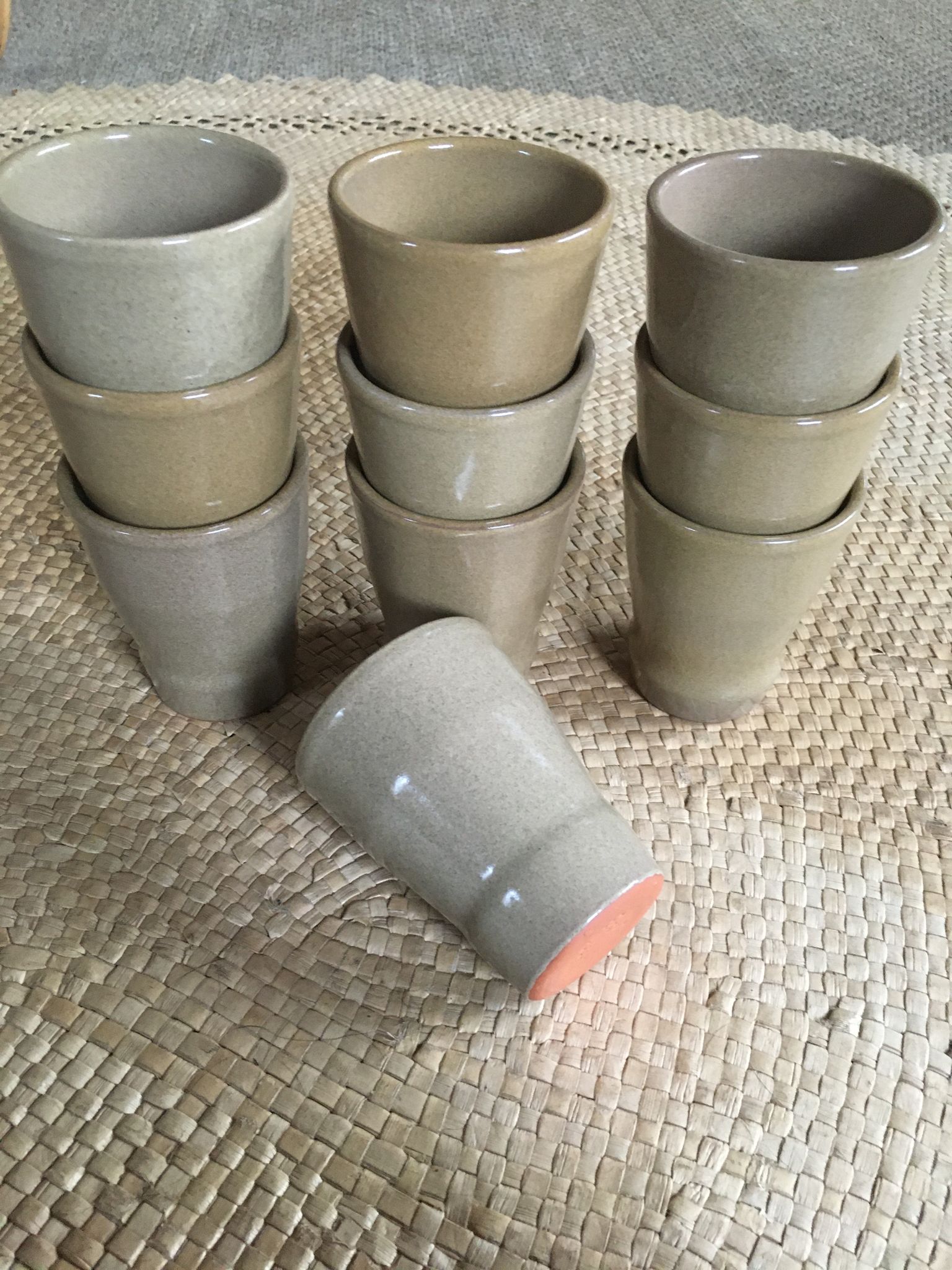 Série de 10 tasses