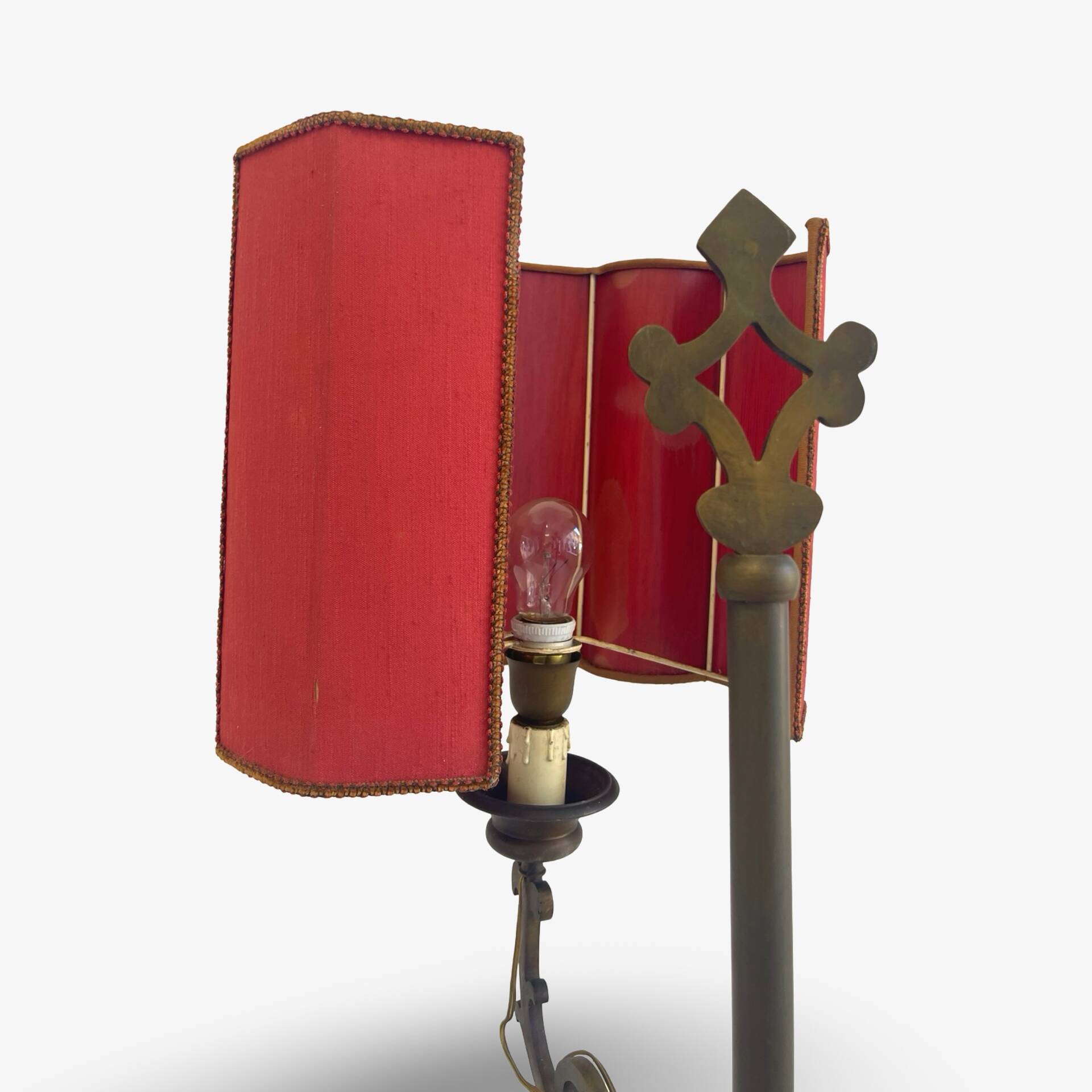 antique Art Nouveau floor lamp