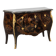 Lacquered chest of drawers with marble top. 1950s.