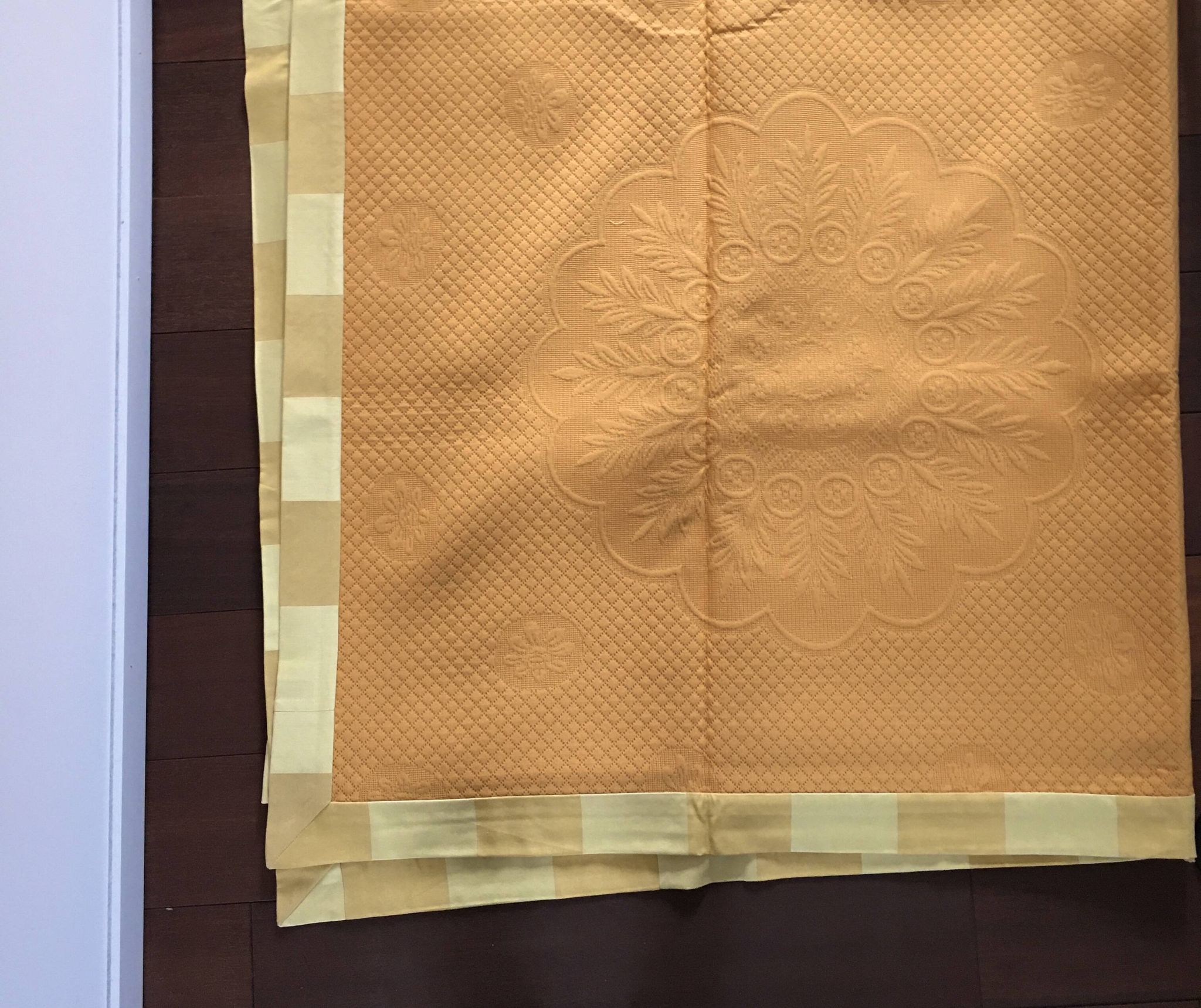 Tapis de Table Jaune tissus Pierre Frey 310 x 150 cm
