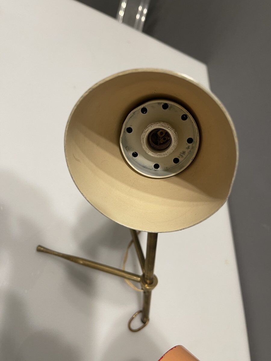 Pink Bronze Table Lamps by Giuseppe Ostuni for Oluce, 1950s, Set of 2