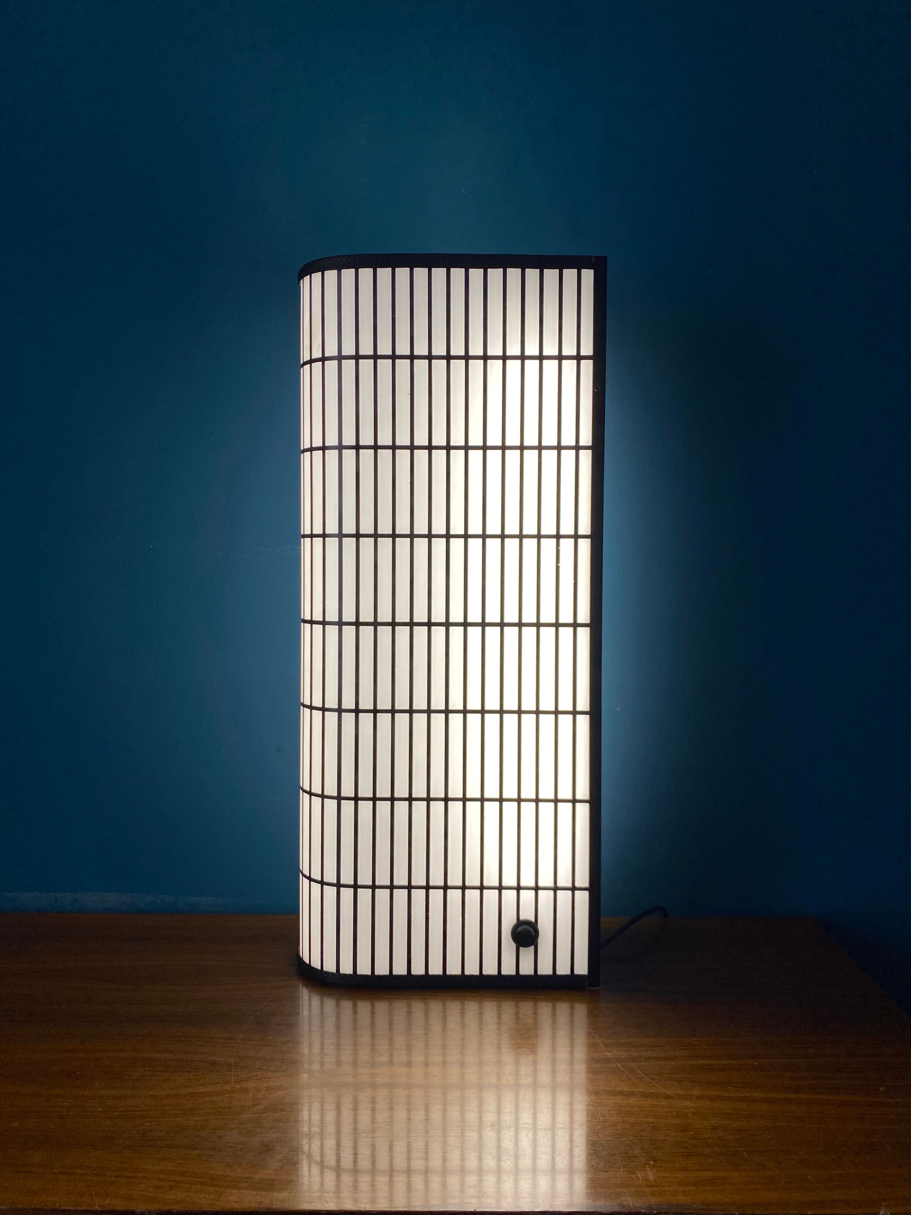 Postmodern reticulated lamp in the manner of J.Hoffman, Italy 1980s