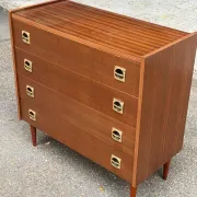 Mid-Century Scandinavian wooden chest of drawers 1960