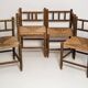 Provincial antique bobbin corner chair from the mid-century, France, 1940s.