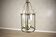 Mid-Century Metal & Glass Pendant Lamp