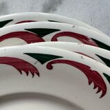 4 plates Longwy France