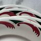 4 plates Longwy France