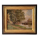 Authentic oil on canvas of a landscape with barges, view of the Seine.