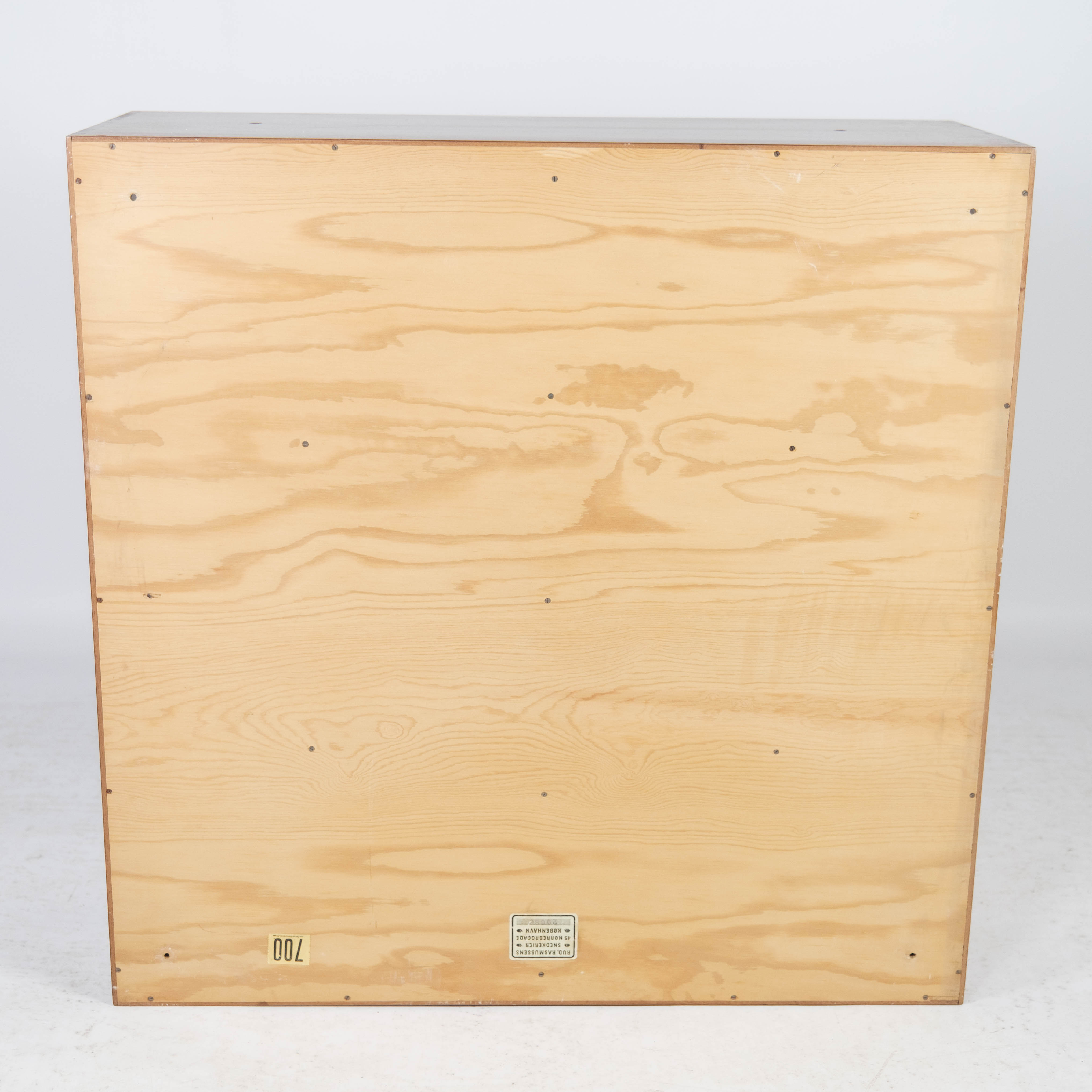 Bookcase in light mahogany designed by Mogens Koch and manufactured by Rud Rasmussen in the 1960s.