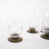 Set of four glasses, Danish design, 1970s, manufactured in Denmark