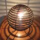 Vintage wicker ball lamp