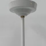 Art Deco hanging lamp with white glass ball