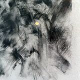 Lithograph 1882 "Foule" signed by Michel Houssin (born in 1941)