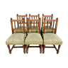 Series of 6 renaissance walnut chairs