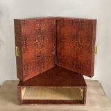 1960s cutlery box with Croco-style coating