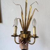 Paire applique décor gerbe de blé