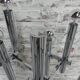 Chrome uplight floor lamp with 8 light points