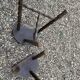 Vintage rustic style tripod stool