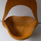 Wooden storage basket (pear shape)