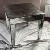 Mirrored side table
