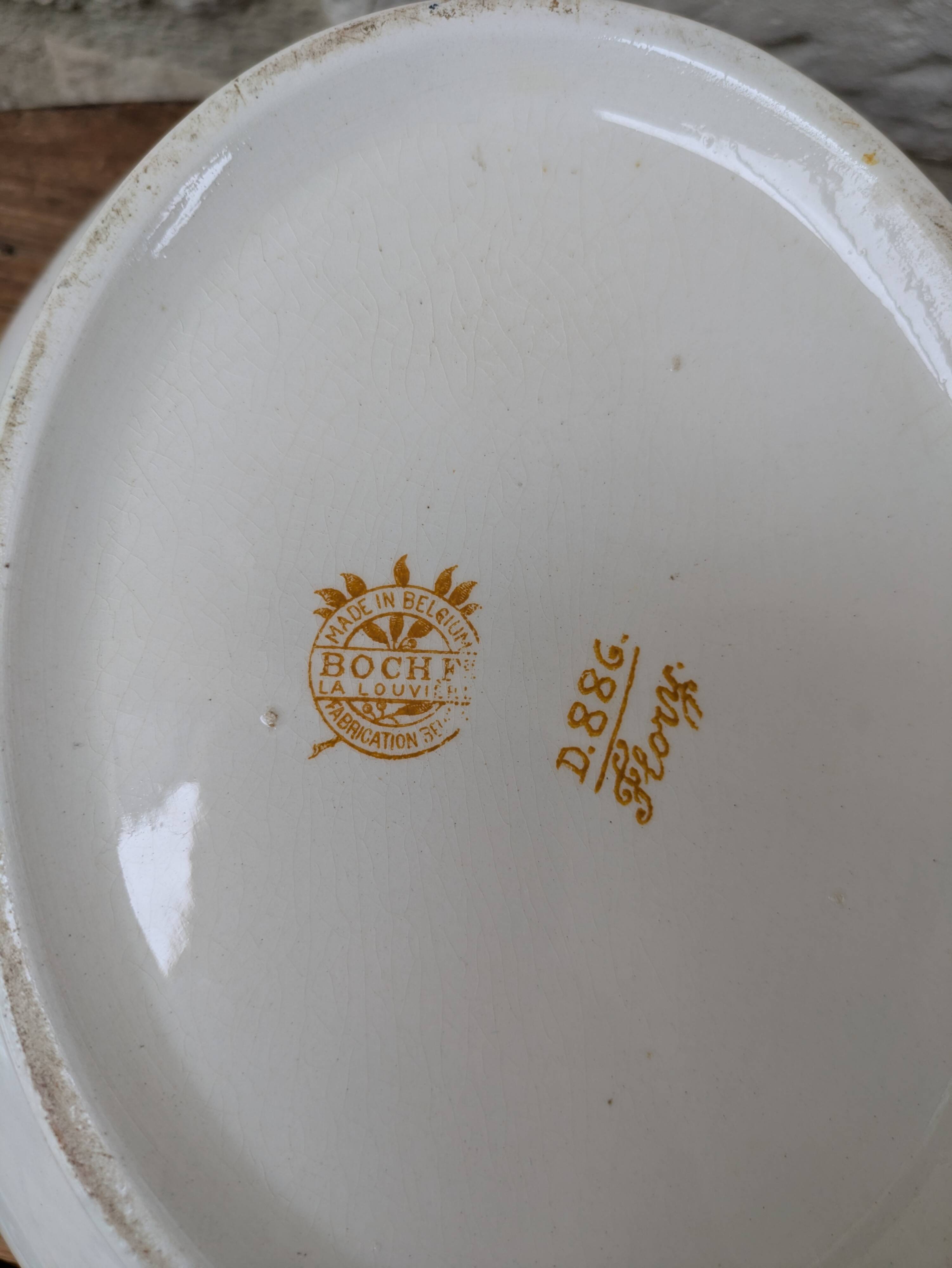 Flory Boch Frères La Louvière soup tureen - ironstone style - vintage decor