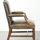 Chaise Gainsborough en cuir de vachette en bois avec une apparence époustouflante.