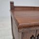 1960s, Danish bench, dark solid oak wood, plywood.