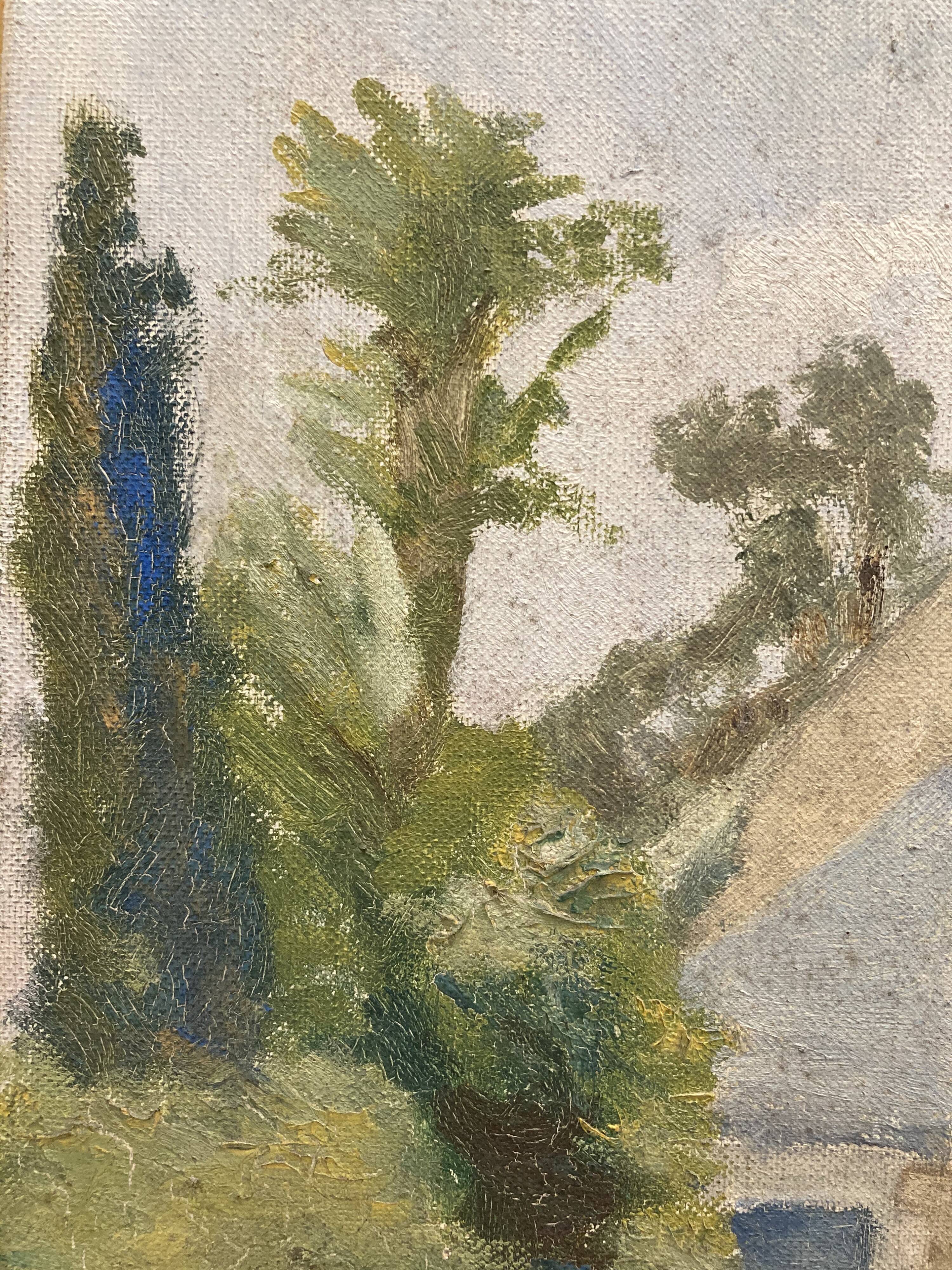 Huile sur toile vintage