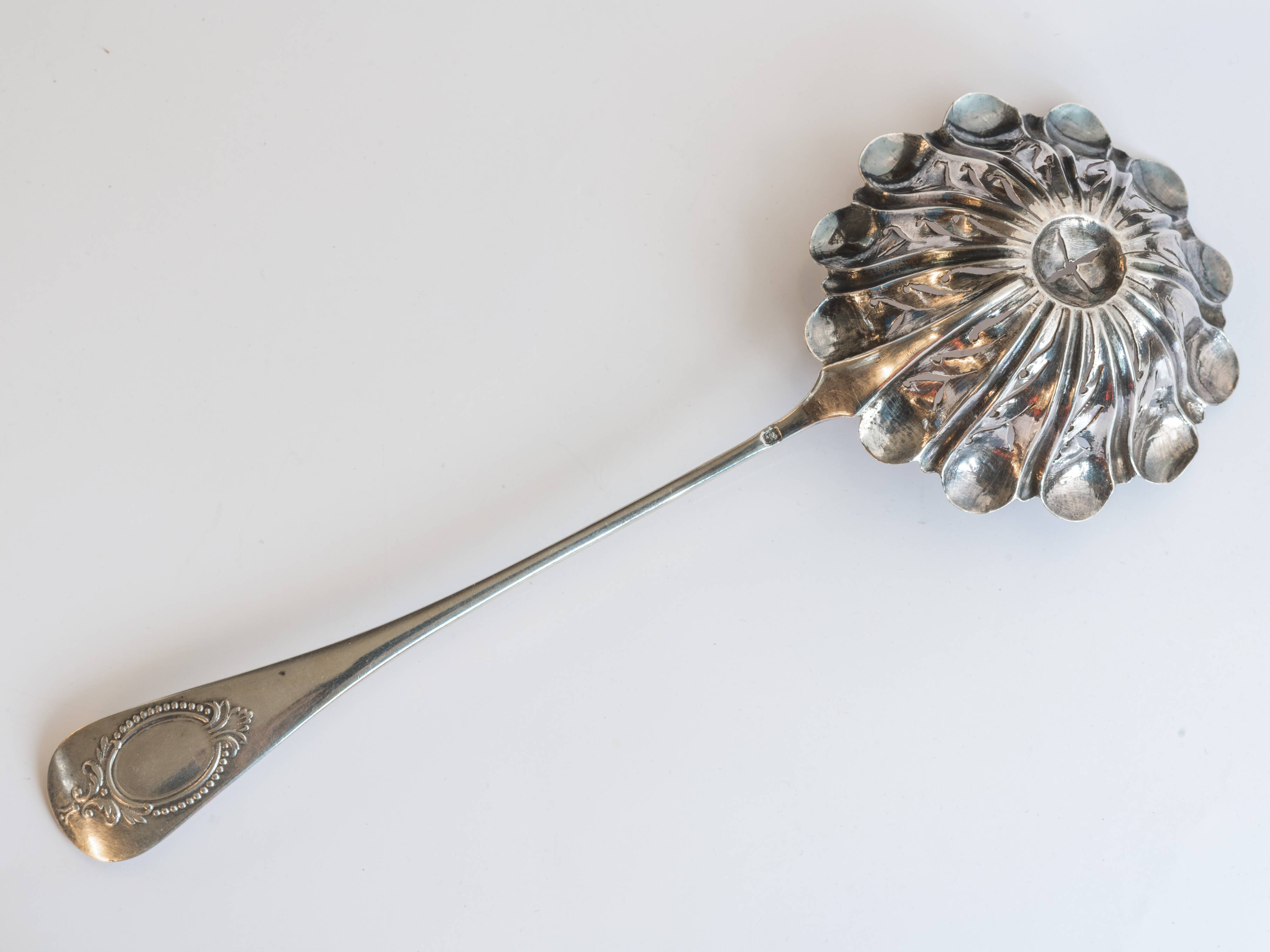 Solid silver spoon shaker