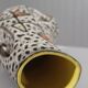 Marius Bessone in Vallauris large free-form vase with abstract decoration 1950s