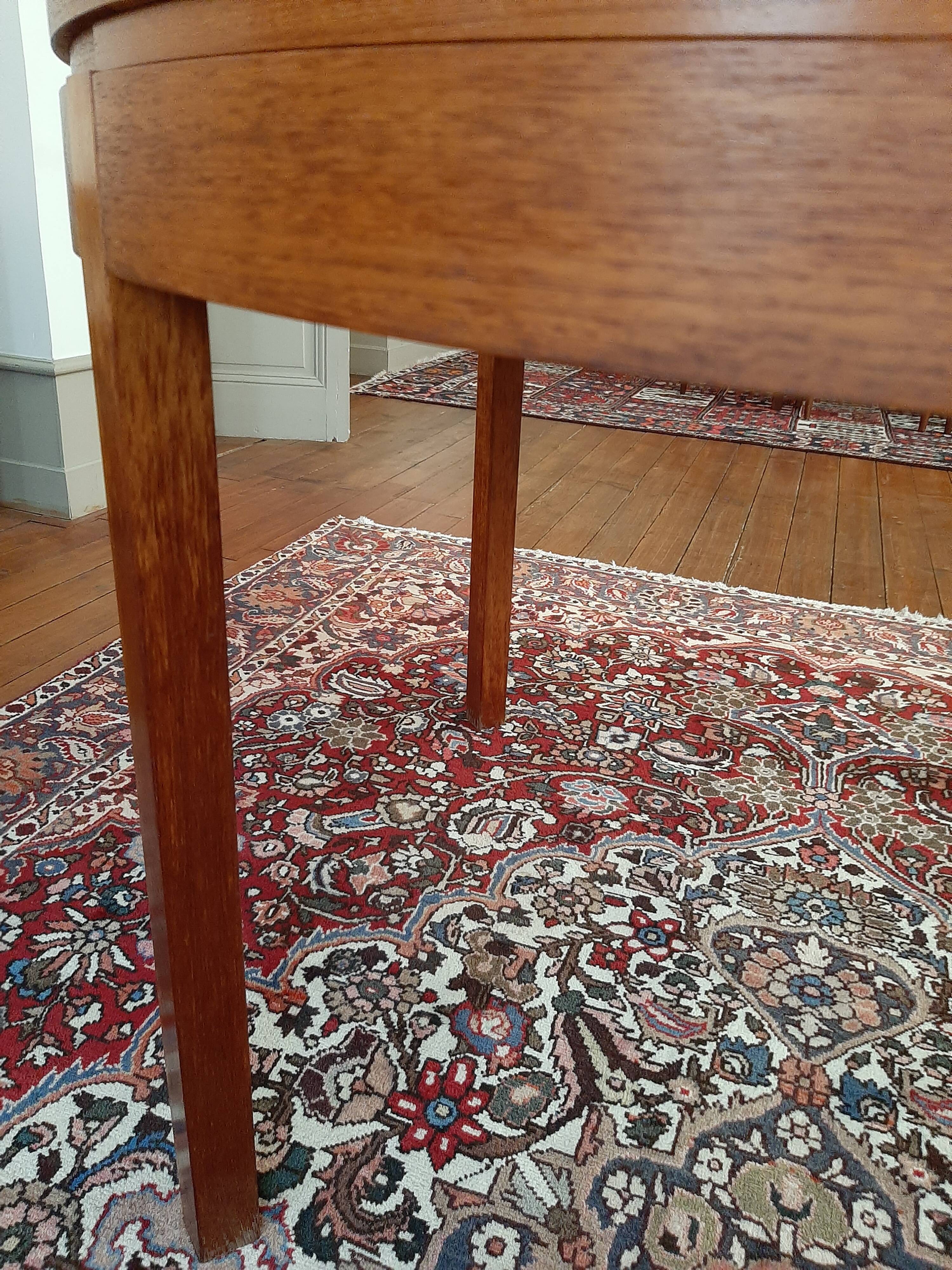Table ronde extensible scandinave teck vintage