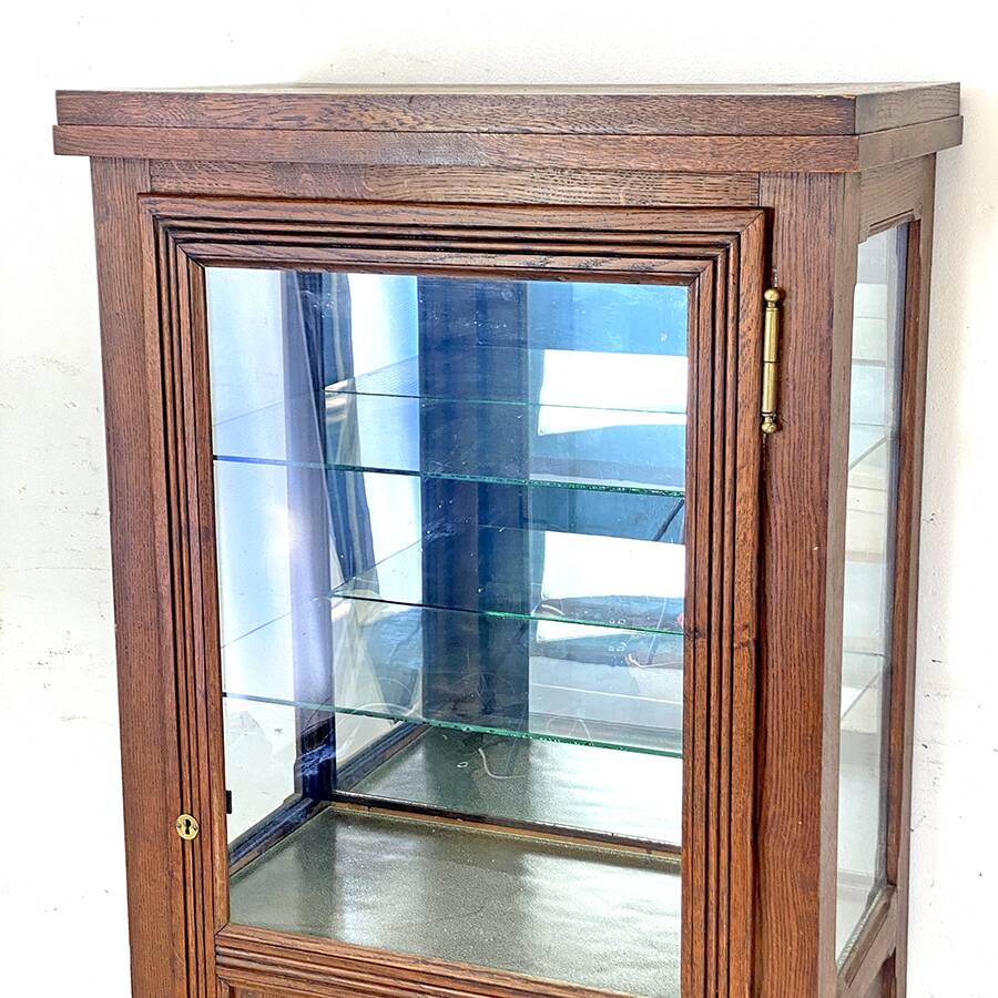 1950s vintage display cabinet