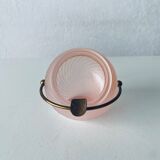 Cendrier boule en verre et laiton