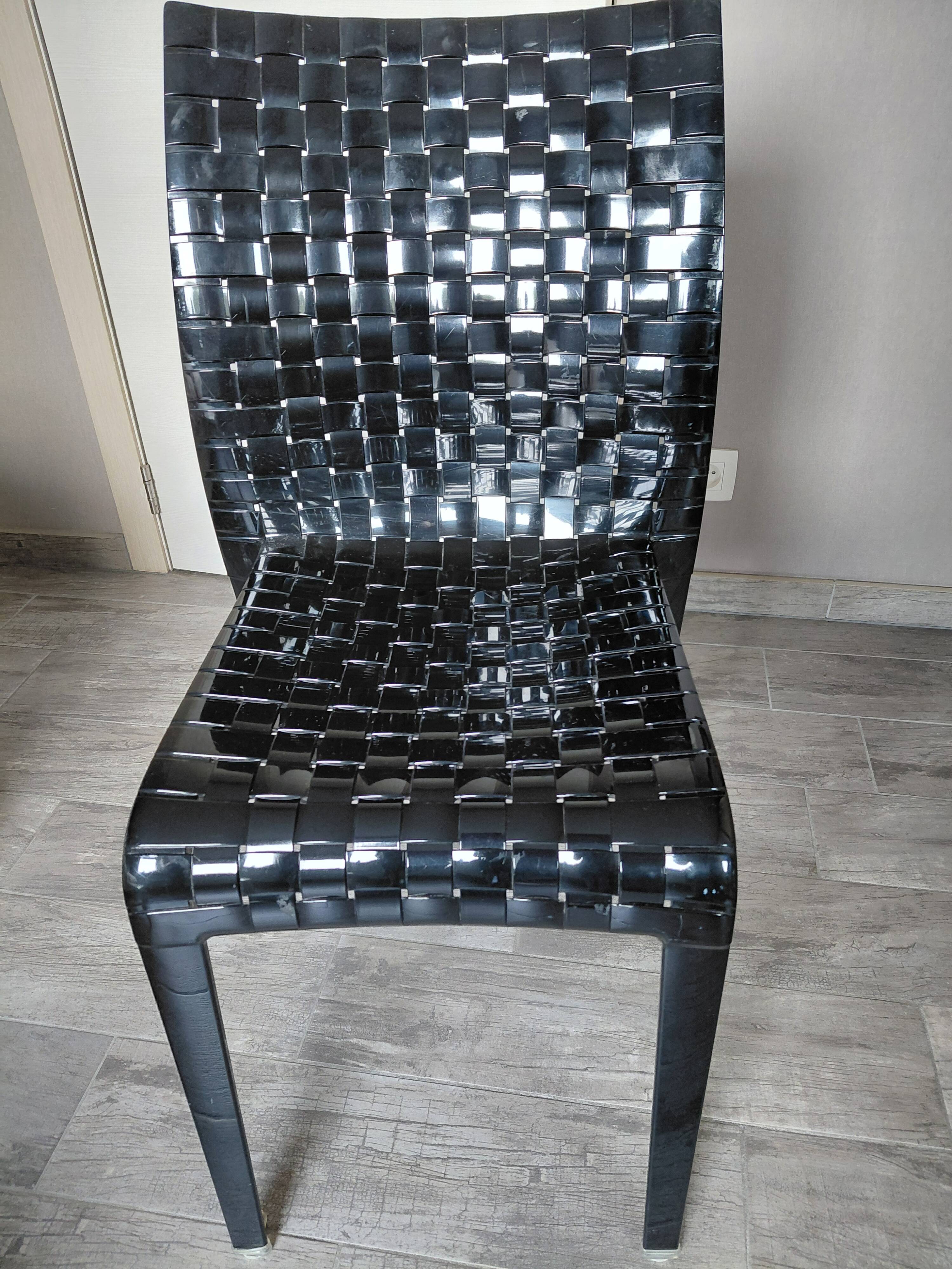 Kartell ami ami black chairs