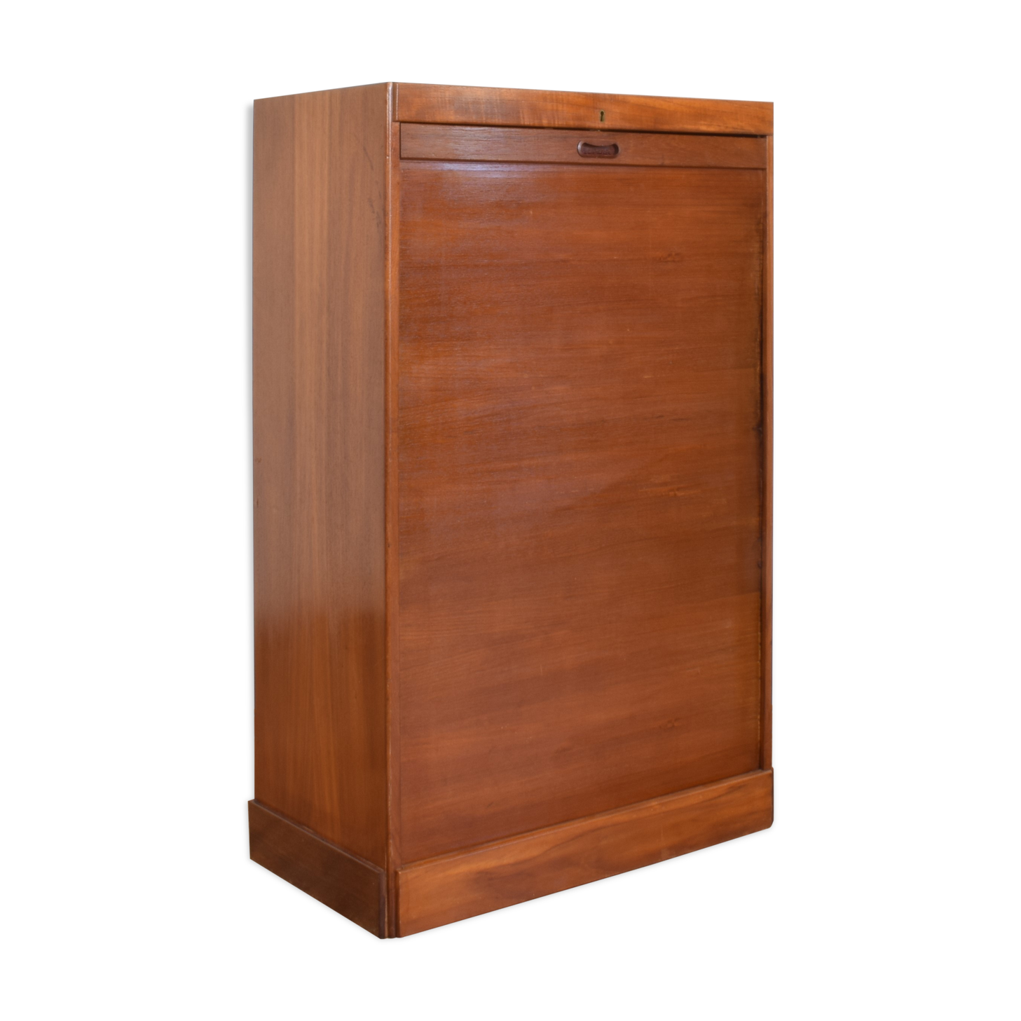 Mid-century danish teak tambour cabinet, 1960