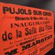 Poster "Inauguration Holiday Hall" - Pujols-sur-Ciron - 1935