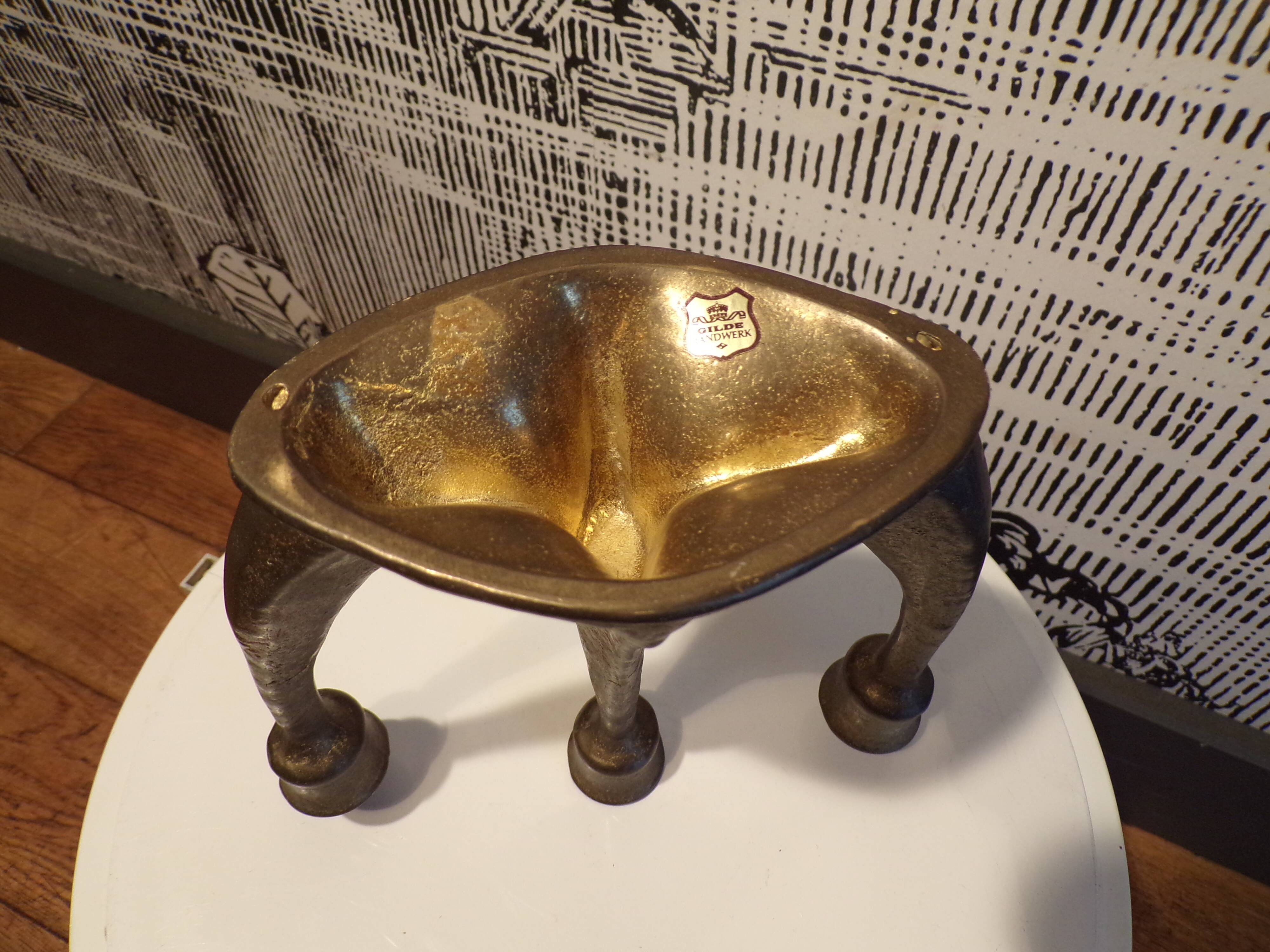 Brutalist Guild Bronze Candle Holder
