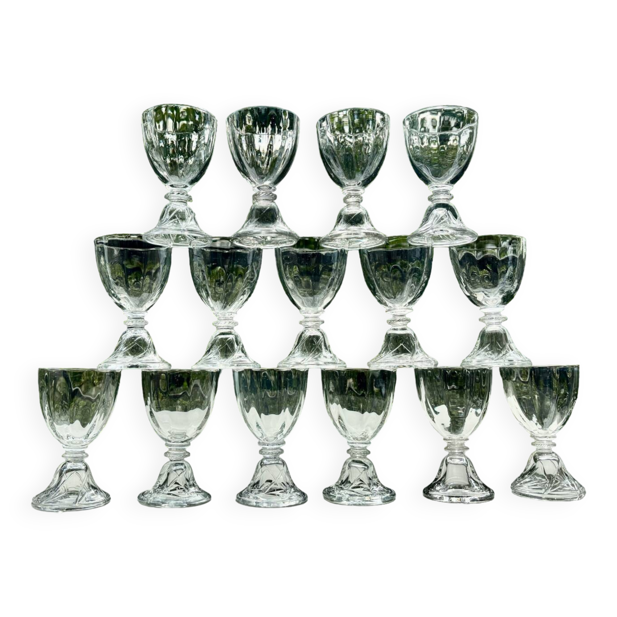Verres Saint Louis Crystal modèle Cluny