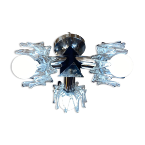 Plafonnier space age - chrome