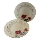 2 vintage deep plates from Digoin Sarreguemines 2107128