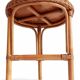 1960s Handmade Vintage French Riviera Wicker & Bamboo Side Table