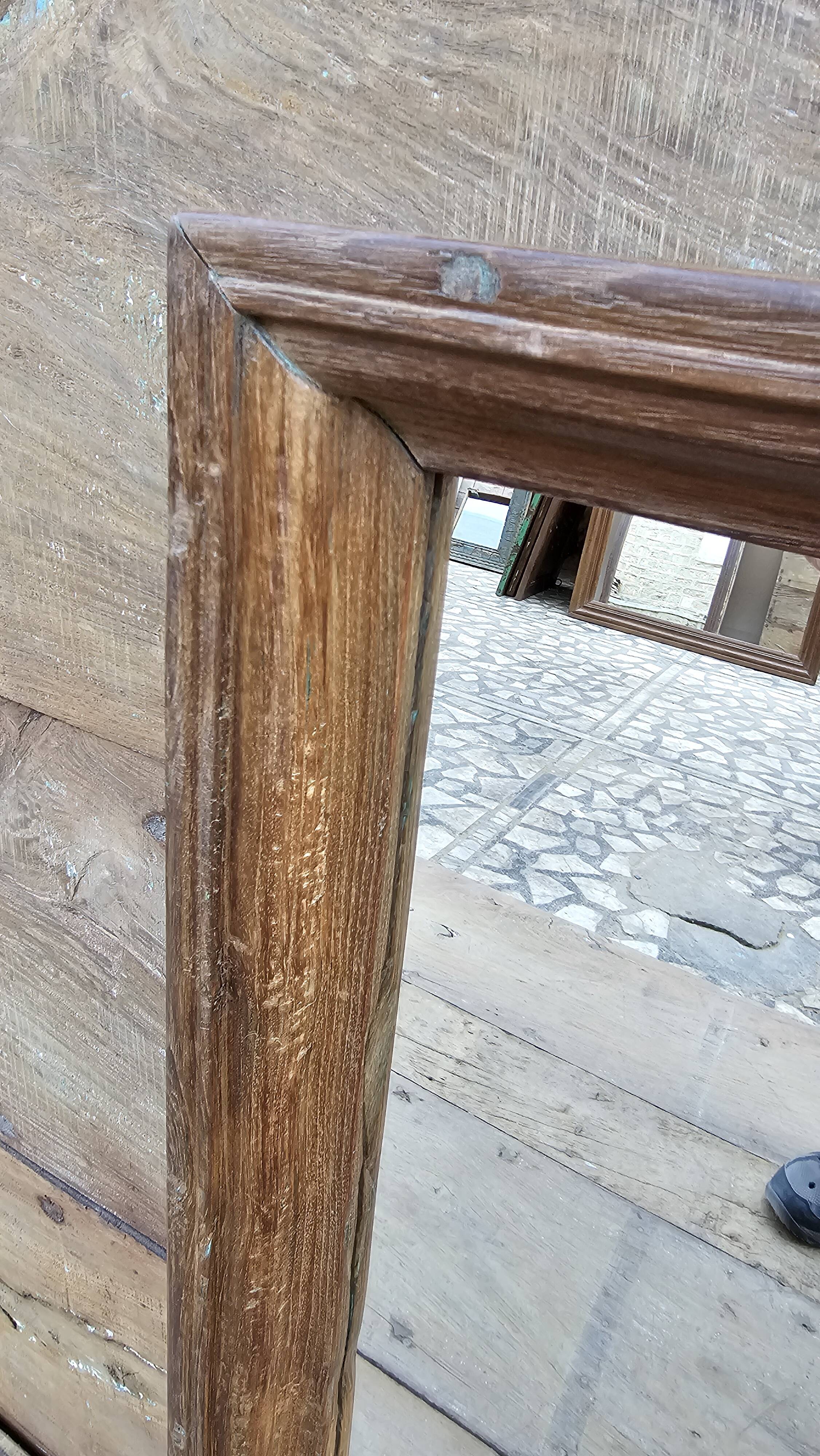 Teak mirror from Burma